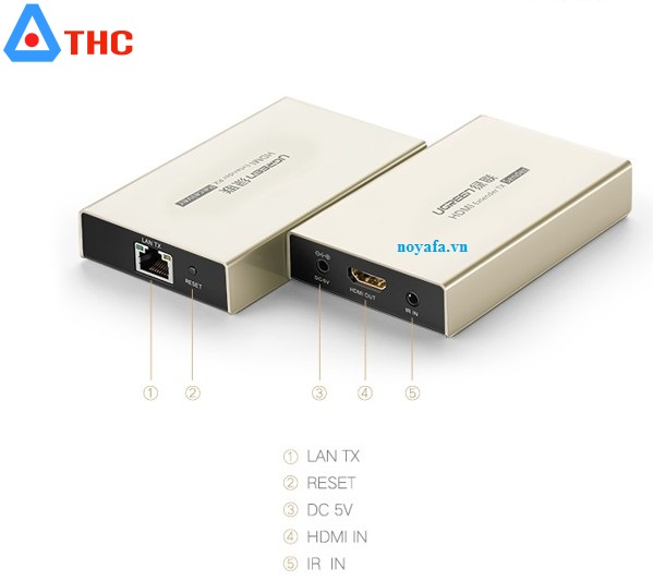 Bộ nhận tín hiệu HDMI to Lan 120m Ugreen 